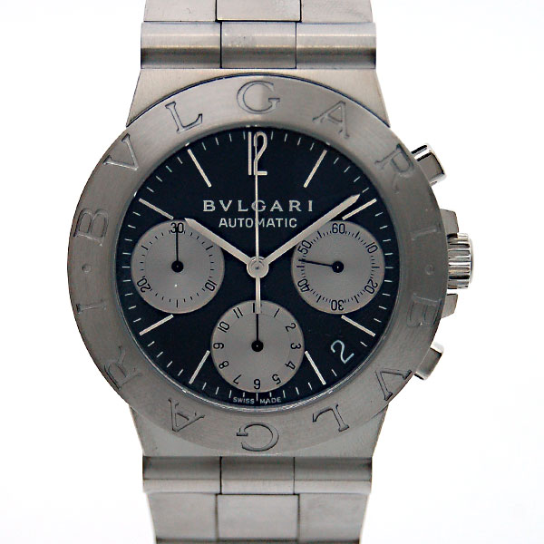 ブルガリ　BVLGARI　スポーツクロノ　CH35BSSD　メンズ　ブラック　SS　自動巻　新品