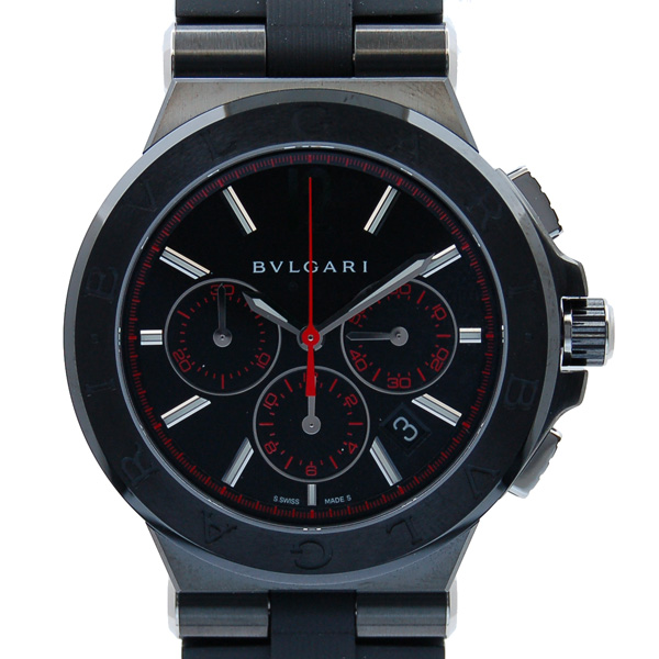 ブルガリ　BVLGARI　ディアゴノ　ウルトラネロ　クロノグラフ　DG42BBSCVDCH/1　スペシャルエディション　新品