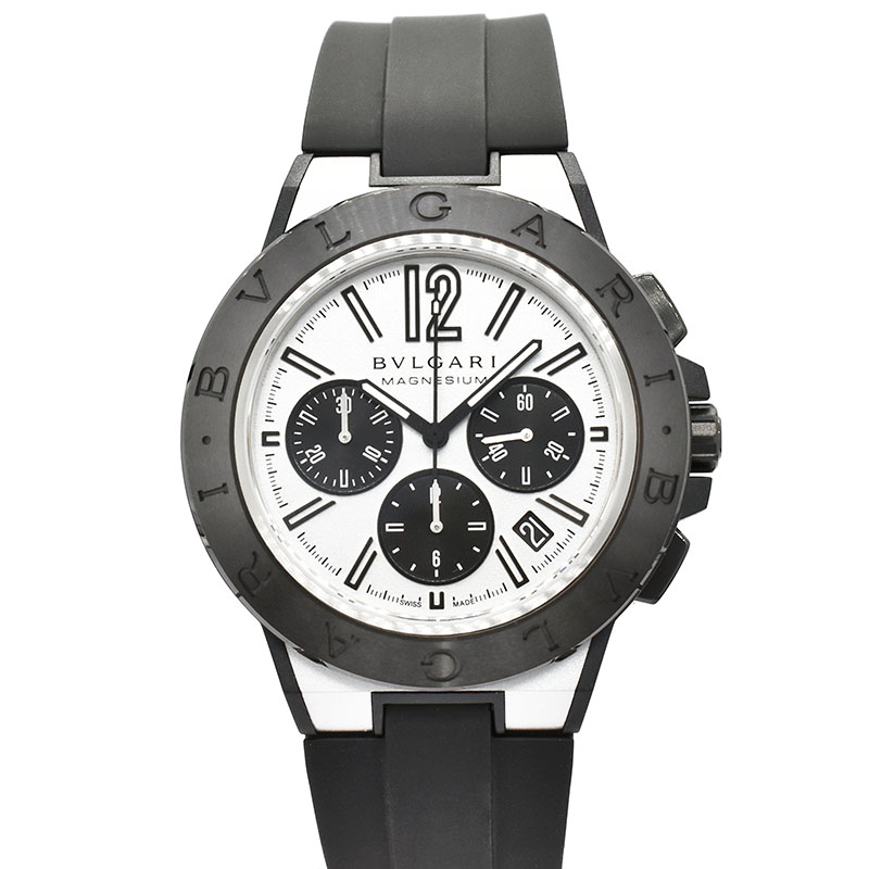 ブルガリ　BVLGARI　ディアゴノ　マグネシウム　クロノグラフ　DG42WSMCVDCH　セラミック　ラバー　42mm　新品