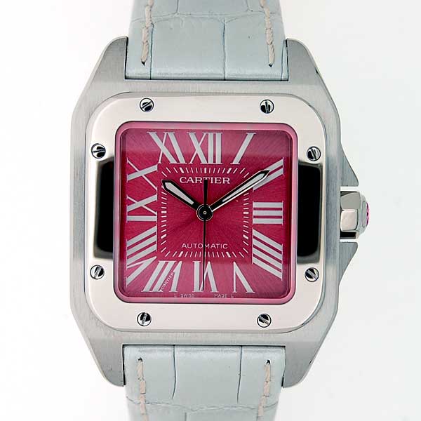 カルティエ　CARTIER　サントス100　サマーリミテッドエディション　W20133X8　2008年2000本限定　ボーイズ