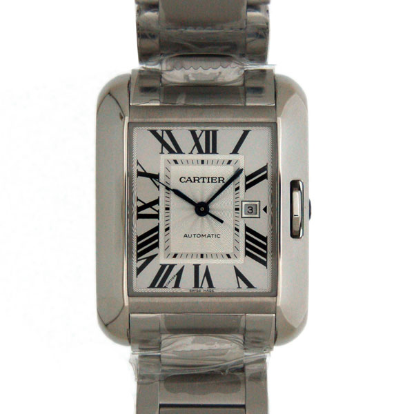 カルティエ　CARTIER　タンクアングレース　MM　W5310009　シルバー　SS　新品