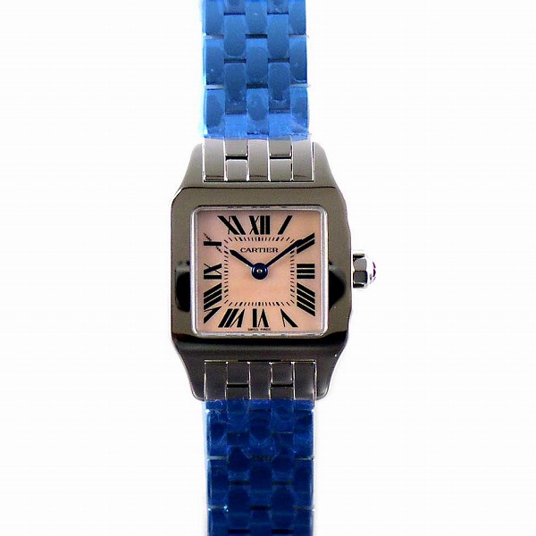 カルティエ　CARTIER　サントスドゥモアゼル　SS/SM　W25075Z5　ピンクシェル文字盤　クオーツ