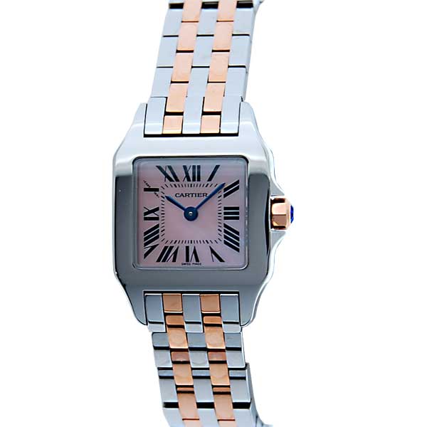 カルティエ　CARTIER　サントスドゥモアゼル　アジア限定　W25074Y9　クオーツ　ピンクゴールド