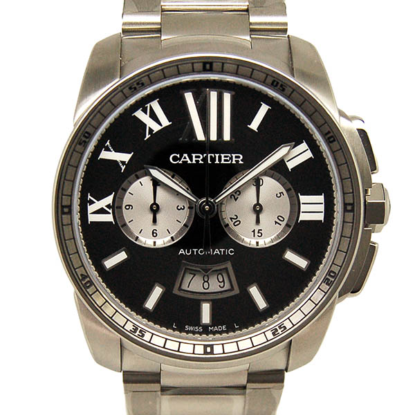 カルティエ　CARTIER　カリブル　ドゥ　カルティエ　クロノグラフ　W7100061　ブラック　新品