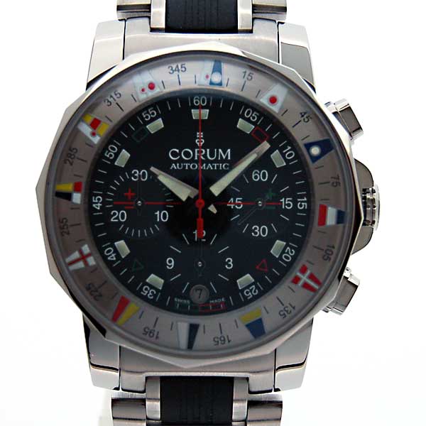 コルム　CORUM　アドミラルズカップ　クロノグラフ　985.630.20　SS/ラバー　44mm　自動巻　新品