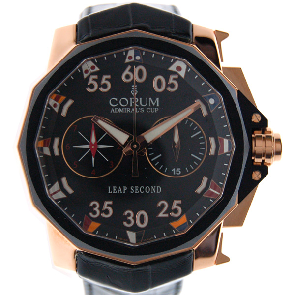 コルム　CORUM　アドミラルズカップ　リープセコンド　895.931.91/0001AN42　48mm　K18RG　新品