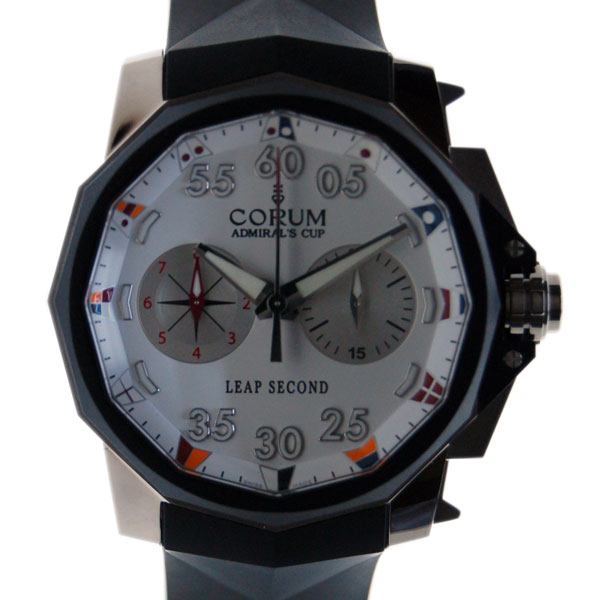 コルム　CORUM　アドミラルズカップ　リープセコンド　895.931.06/0371 AA92　48mm　SS　ホワイト　新品