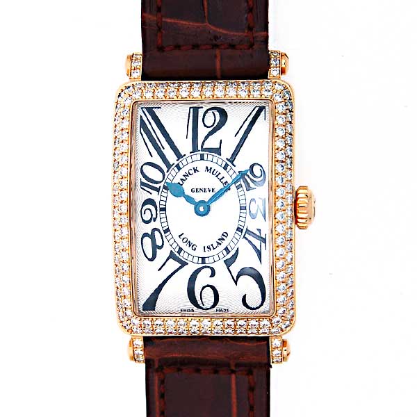 フランクミュラー　FRANCK MULLER　ロングアイランド　902QZD　ダイヤ巻き　シルバー　K18YG　イエローゴールド　クォーツ　超目玉価格