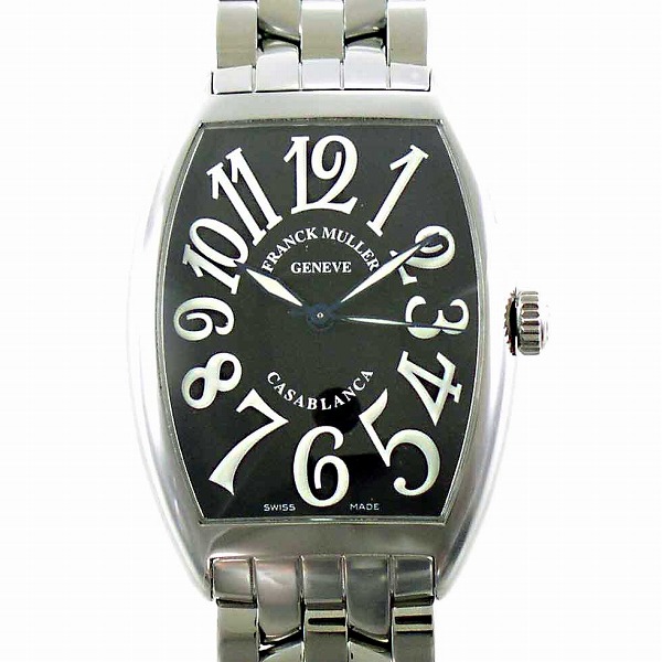 フランクミュラー　FRANCK MULLER　カサブランカ　6850CASA　SS　ブラック　メンズ　新品