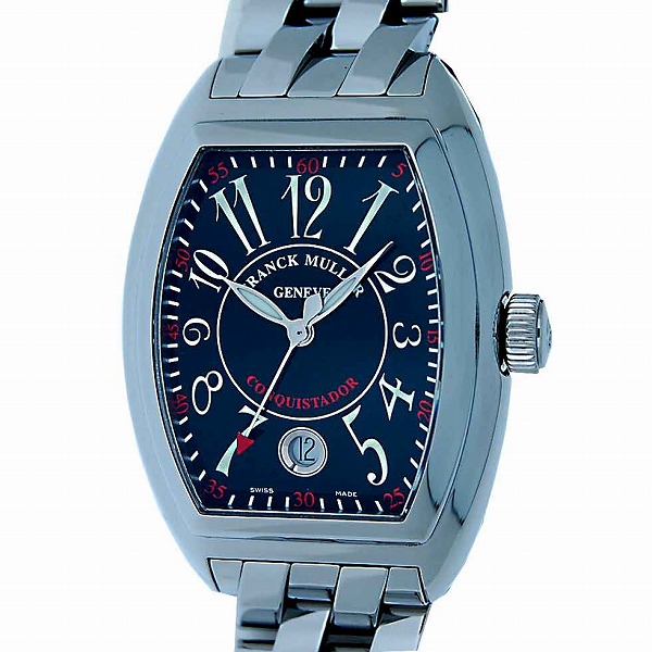 フランクミュラー　FRANCK MULLER　コンキスタドール　8005SC　自動巻き　メンズ　ステンレススチール　ブラック