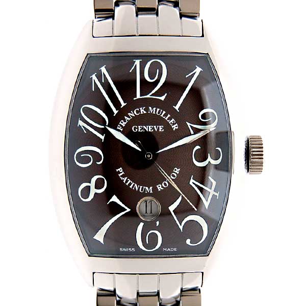 フランクミュラー　FRANCK MULLER　トノーカーベックス　ブラウン　8880SCDT SS　メンズ　新品