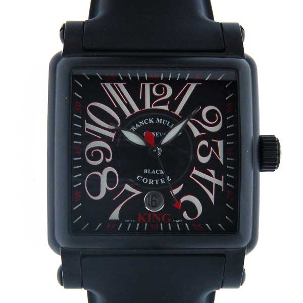 フランクミュラー　FRANCK MULLER　コンキスタドールコルテスキング　10000KSCNR　自動巻　PVD　ラバー　新品