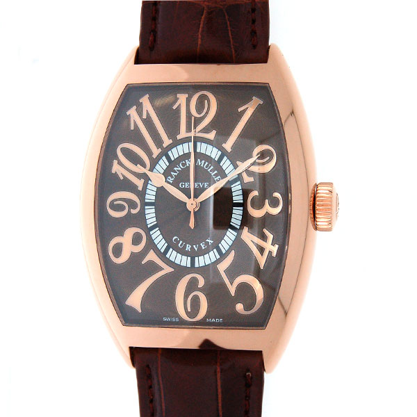 フランクミュラー　FRANCK MULLER　トノーカーベックス　8880SC　レリーフ　PG　ピンクゴールド　ブラウン　新品