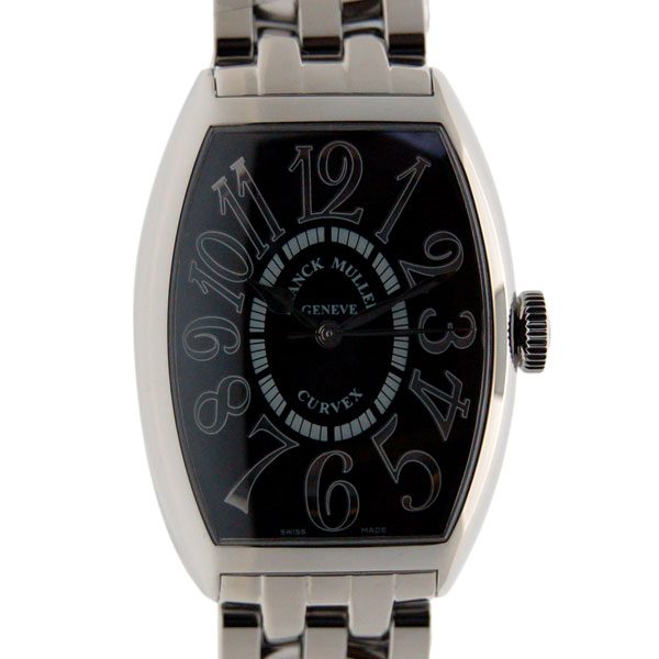 フランクミュラー　FRANCK MULLER　トノーカーベックス　レリーフ　5850SC RELIEF　SS　ブラック　新品