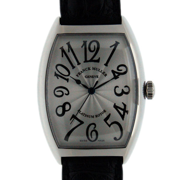 フランクミュラー　FRANCK MULLER　トノーカーベックス　6850SC　自動巻き　メンズ　シルバー　革ベルト　新品