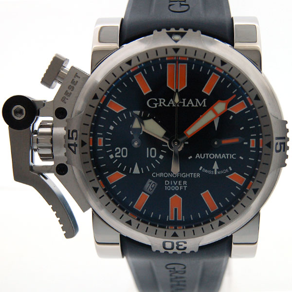 グラハム　GRAHAM　クロノファイター　オーバーサイズ　ダイバー　オレンジシール　20VDES.B02A.K10B　SS　46mm　新品