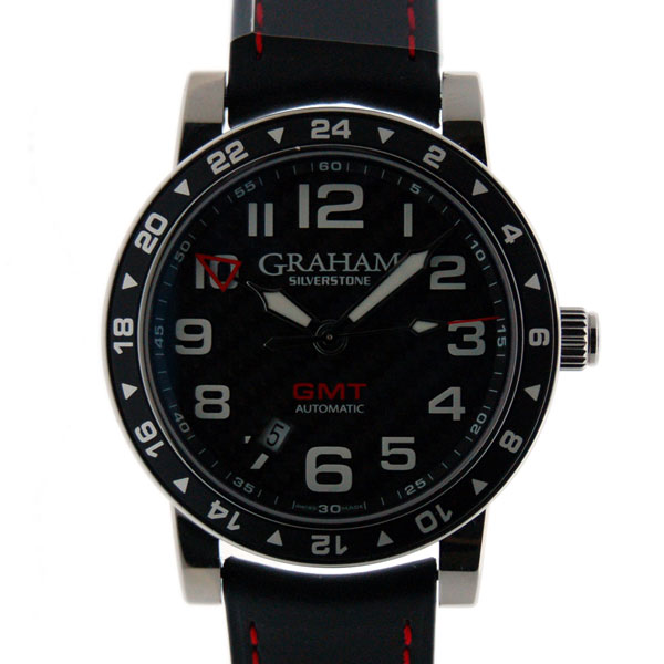 グラハム　GRAHAM　シルバーストーン　タイムゾーン　2TZAS.B02A.L86S　SS　42mm　ブラック　新品