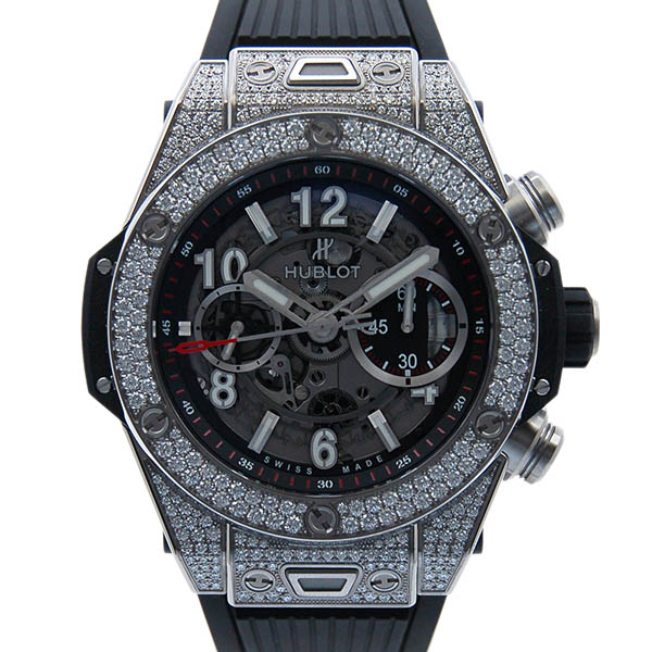 ウブロ　HUBLOT　ビッグバン　ウニコ　チタニウム　パヴェ　411.NX.1170.RX.1704　45mm　新品