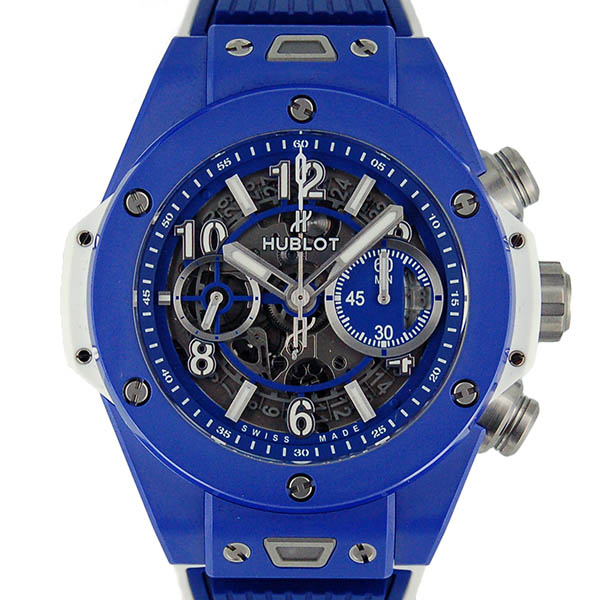 ウブロ　HUBLOT　ビッグバン　ウニコ　ブルー　411.EX.5129.RX　セラミック　ブティック100本限定　新品