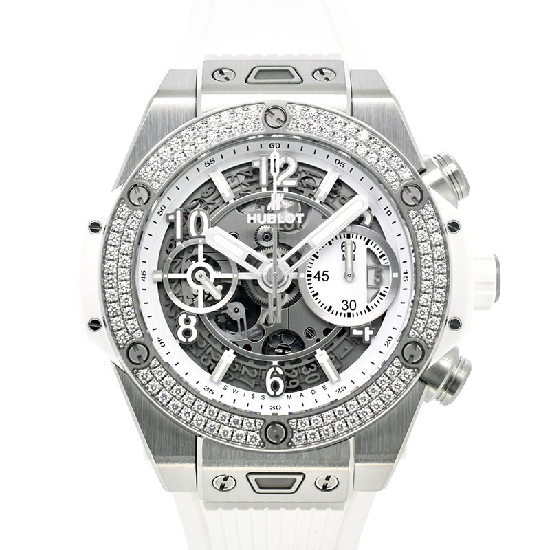 ウブロ　HUBLOT　ビッグバン ウニコ チタニウム ホワイト ダイヤモンド　441.NE.2010.RW.1104　42mm　新品