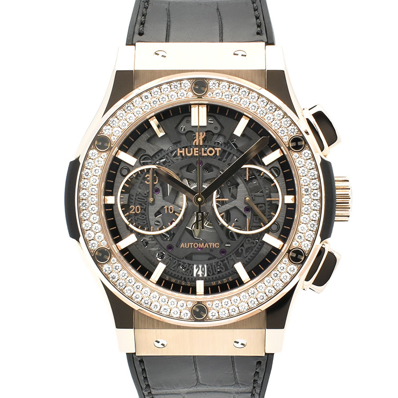 ウブロ　HUBLOT　アエロフュージョン クロノグラフ キングゴールド ダイヤモンド　525.OX.0180.LR.1104　45mm　新品