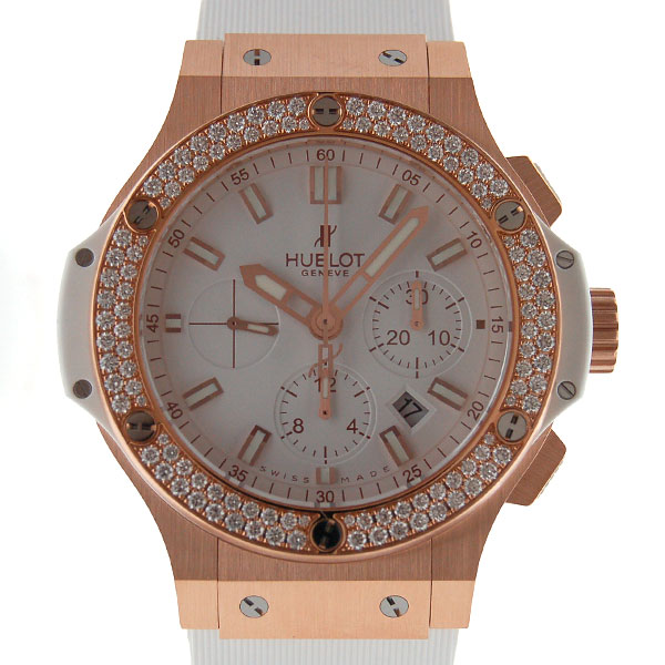 ウブロ　HUBLOT　ビッグバン　エボリューション　ベゼルダイヤ　セラミックゴールド　301.PE.2180.RW.1104　44,5mm　PG　ホワイト　新品