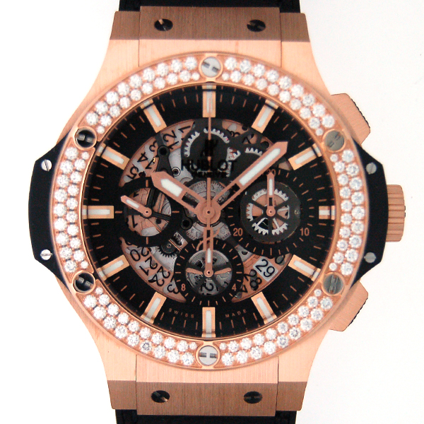 ウブロ　HUBLOT　ビッグバン　アエロバン　ゴールド　ダイヤモンド 311.PX.1180.GR.1104　44mm　K18RG　自動巻　新品