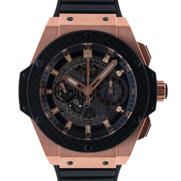 ウブロ　HUBLOT　キングパワー　ウニコ　キングゴールドカーボン　701.OQ.0180.RX　48mm　ブラック　新品