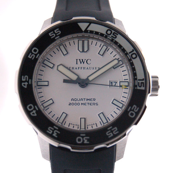 IWC　アクアタイマー　IW356811　ホワイト　SS　ラバー　2000m防水　新品