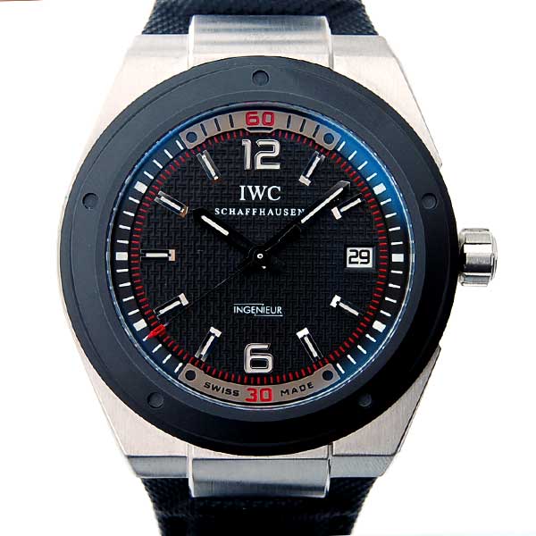 IWC　インジュニア　IW323401　ソフトストラップ　メンズ　ブラック　44mm　新品