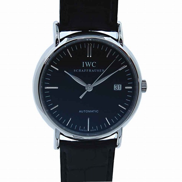 IWC　ポートフィノ　IW356308　自動巻き　ブラック　39mm　革ベルト　新品