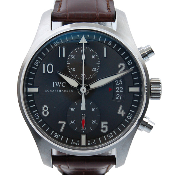 IWC　パイロットウォッチ　スピットファイア　クロノグラフ　IW387802　自動巻　SS　革ベルト　43mm　新品