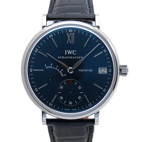 IWC　ポートフィノ　ハンドワインド　8デイズ　IW510106　SS　45mm　ブルー　サントーニ革　新品