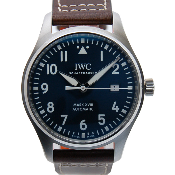 IWC　パイロットウォッチ　マーク18　プティ・プランス　IW327004　ブルー　革　新品