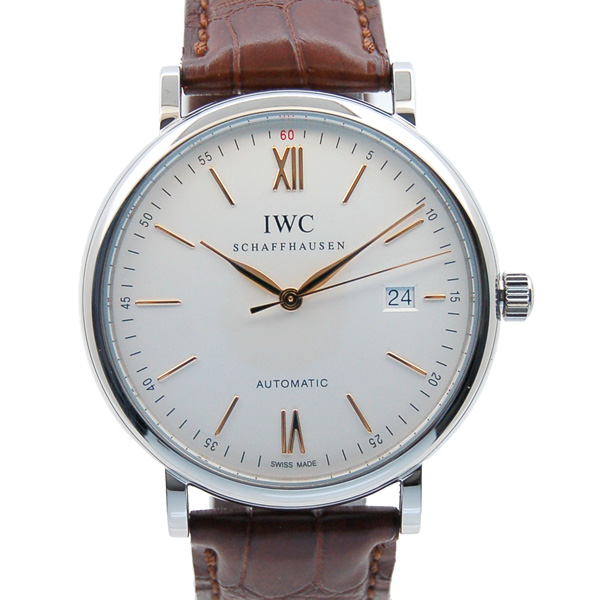 IWC　ポートフィノ　IW356517　SS　40mm　シルバー　革ベルト　新品