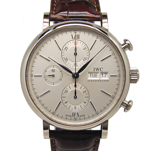 IWC　ポートフィノ　クロノグラフ　IW391007　SS　シルバー　革　新品