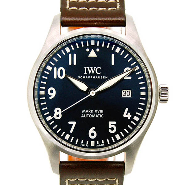 IWC　パイロットウォッチ　マーク18　プティ・プランス　IW327010　ブルー　革　新品
