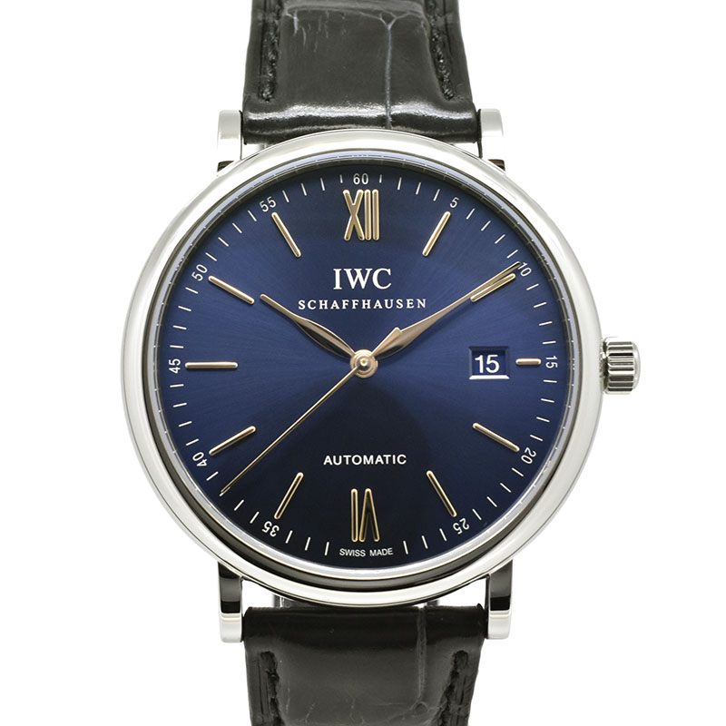 IWC　ポートフィノ　IW356523　SS　40mm　ブルー　革ベルト　新品