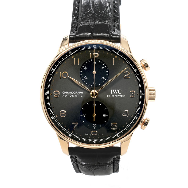 IWC　ポルトギーゼ クロノグラフ　IW371610　スレートグレー　18KRG　41mm　新品