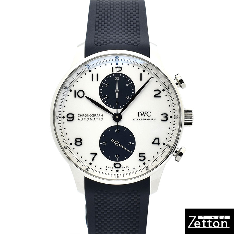 IWC　ポルトギーゼ クロノグラフ　IW371620　ホワイト/ブルー　青針　41mm　新品