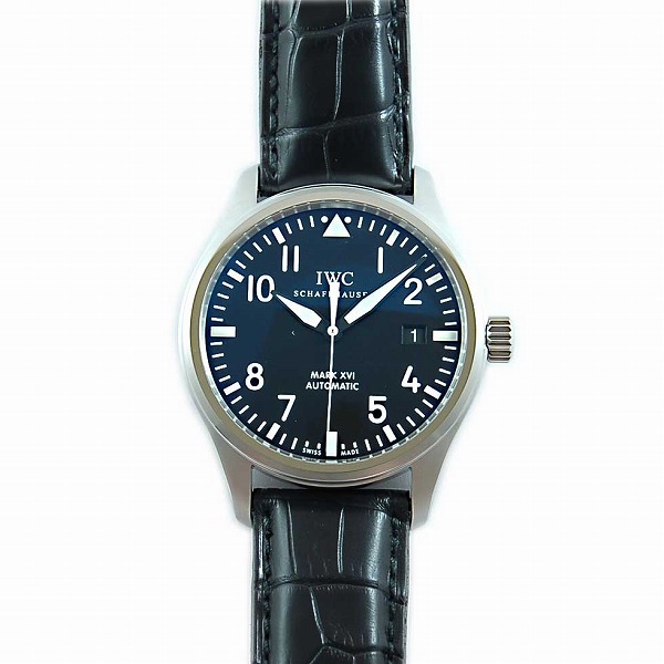IWC　マーク16　IW325501　SS　ブラック　革ベルト　自動巻　新品