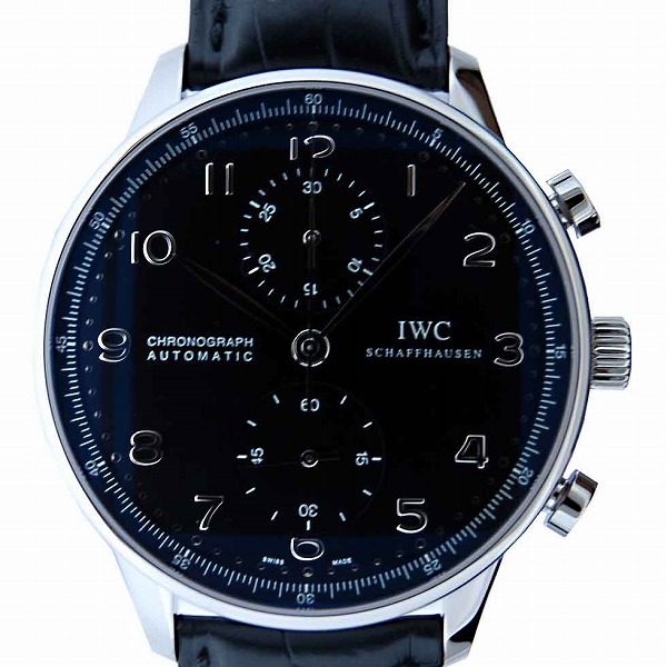 IWC　ポルトギーゼ　クロノグラフ　SS　ブラック　IW371438　自動巻　新品