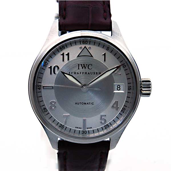 IWC　マーク16　スピットファイアー　IW325605　ミッドサイズ　シルバー　自動巻　34mm　革ベルト　新品半額