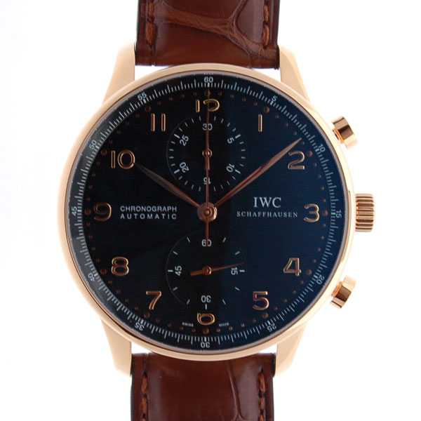 IWC　ポルトギーゼ　クロノグラフ　IW371415　18KRG　ブラック　新品