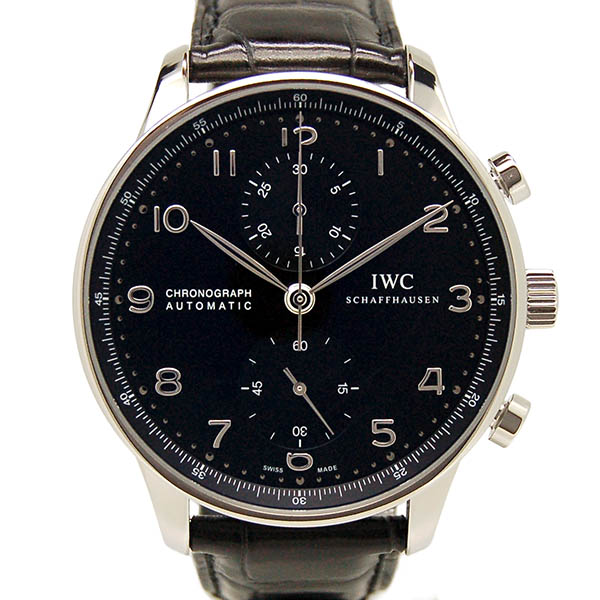 IWC　ポルトギーゼ　IW371447　ブラック　革　Dバックル　新品