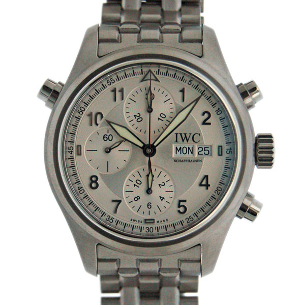 IWC　スピットファイアー　ドッペルクロノ　IW371348　シルバー　SS　42mm　未使用品
