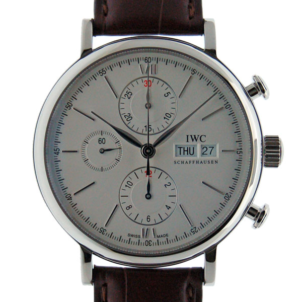 IWC　ポートフィノ　クロノグラフ　IW391007　SS　シルバー　革　新品