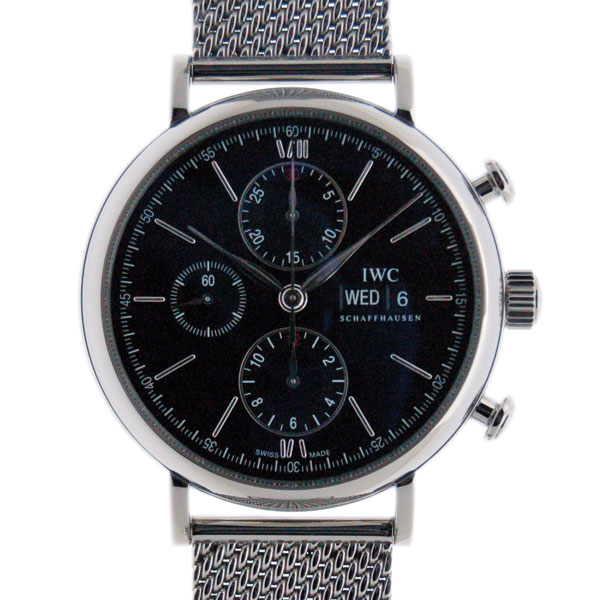IWC　ポートフィノ　クロノグラフ　IW391010　SS　ブラック　新品