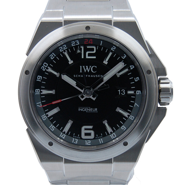 IWC　インヂュニア　デュアルタイム　IW324402　43mm　ブラック　SS　新品