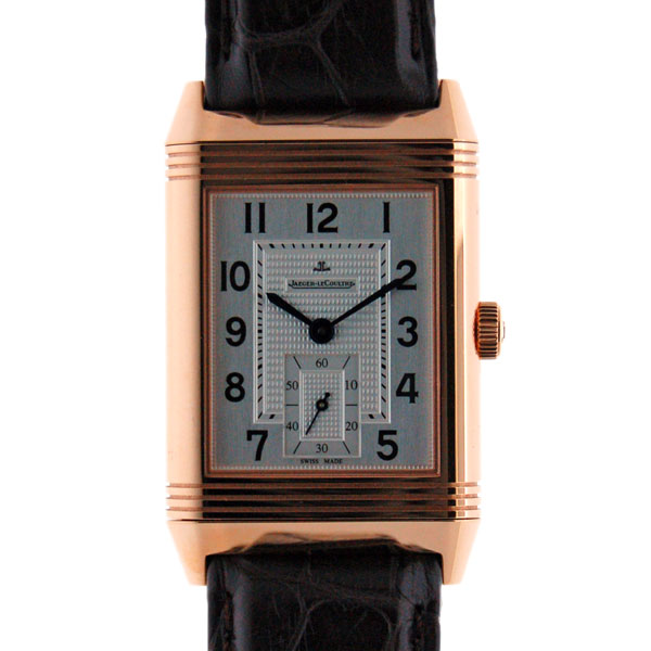 ジャガールクルト　Jaeger LeCoultre　グランドレベルソ976　Q3732420　18KPG　手巻き　シルバー　革　新品